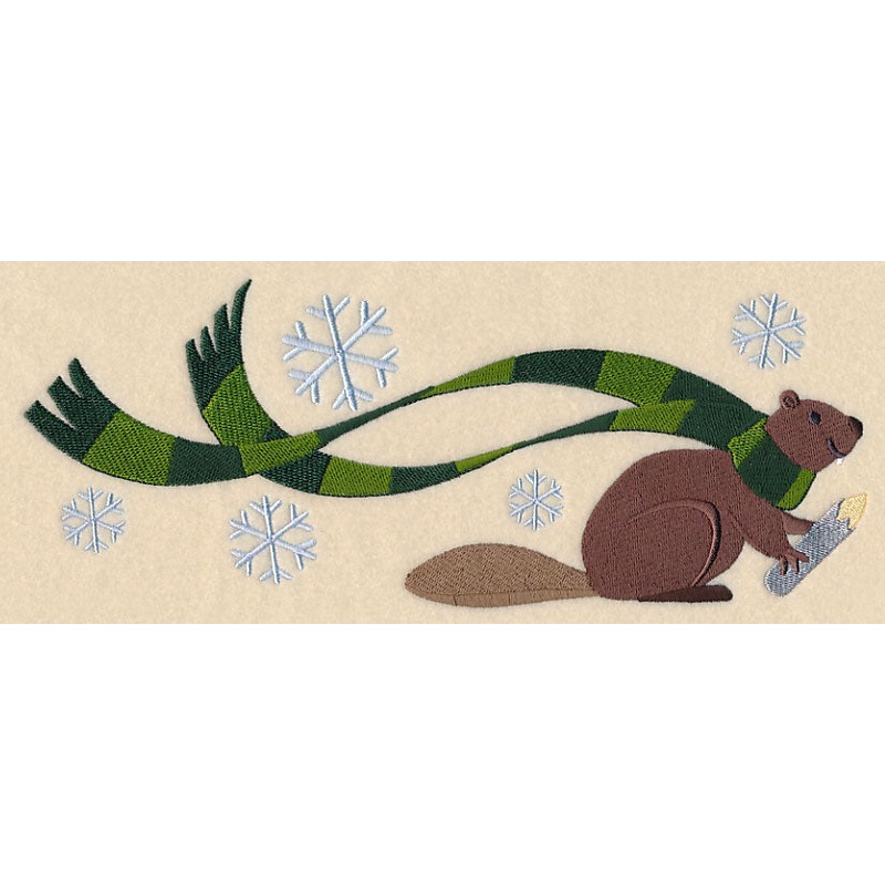 Wrapped Up in Winter Beaver|4.23″ x 11.01″ / 107.44mm x 279.65mm|3.61″ x 9.41″ / 91.69mm x 239.01mm|3″ x 7.8″ / 76.2mm x 198.12mm|2.63″ x 6.85″ / 66.8mm x 173.99mm|All Sizes