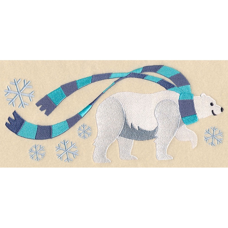 Wrapped Up in Winter Polar Bear