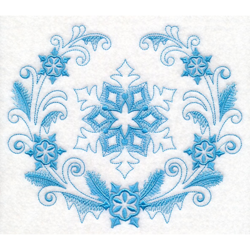 Winter Snowflake Laurel|6.72″ x 7.8″ / 170.71mm x 198.07mm|5.85″ x 6.79″ / 148.68mm x 172.49mm|4.85″ x 5.63″ / 123.2mm x 143.04mm|3.32″ x 3.85″ / 84.32mm x 97.69mm|All Sizes