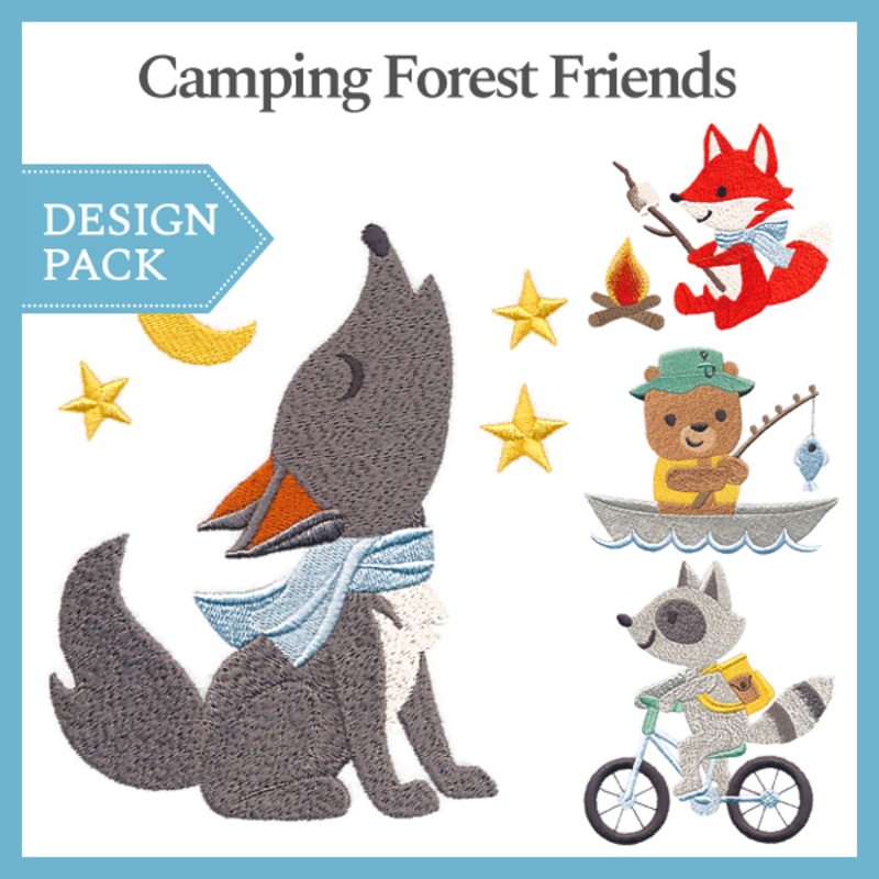 A Camping Forest Friends Design Pack