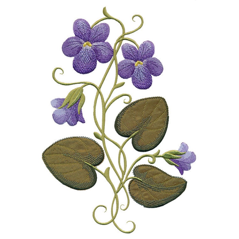Wild Violets (Luxury Applique)