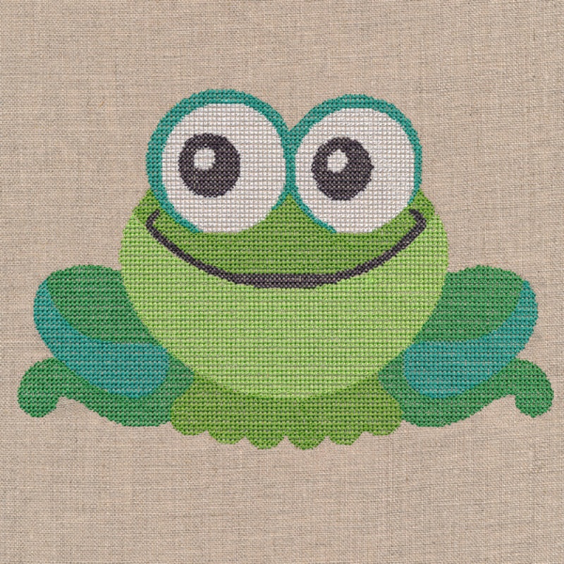 Wide-Eyed Baby Boy Frog (Cross Stitch)