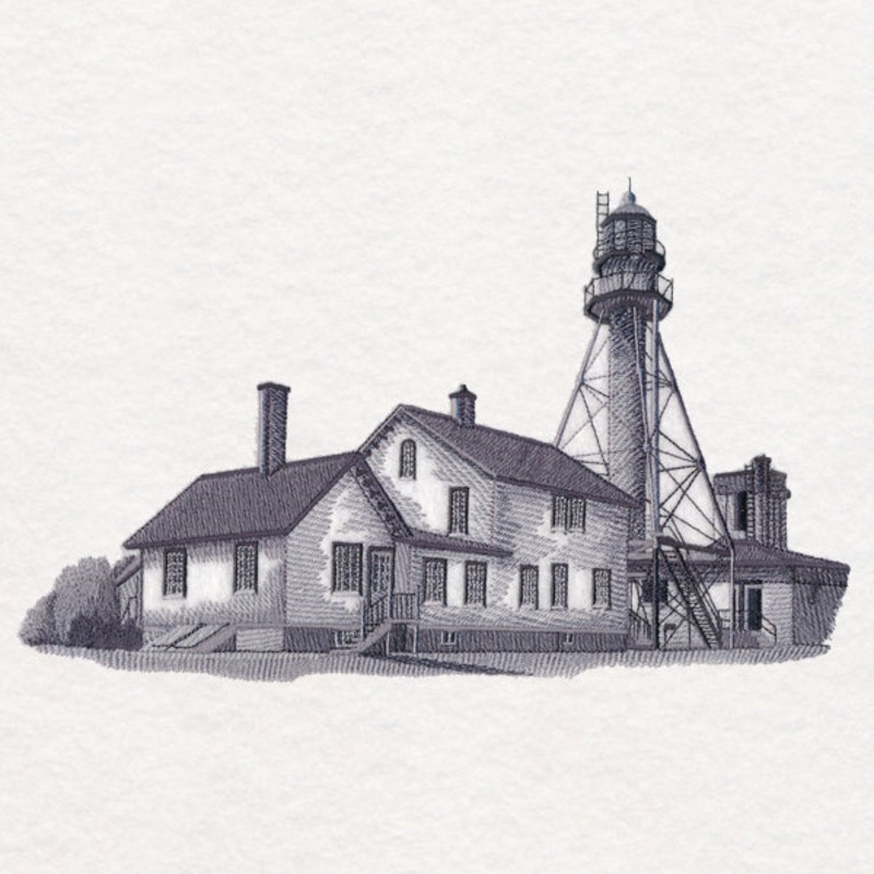 Whitefish Point Lighthouse Sketch (Michigan)