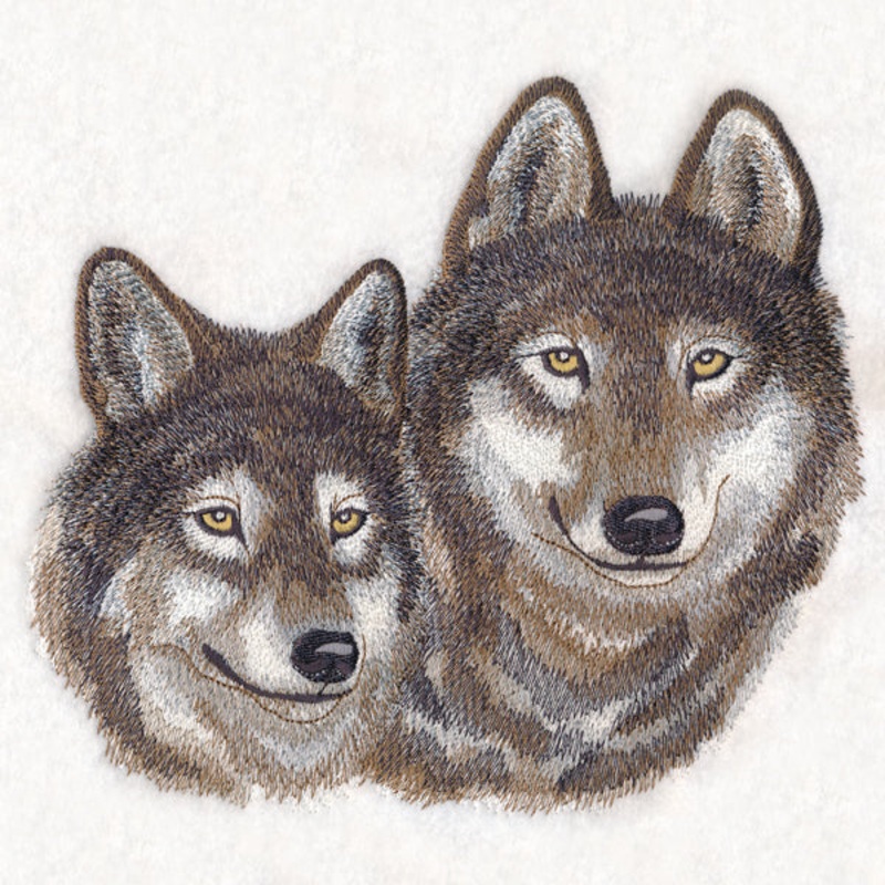 Wolf Pair|6.9″ x 7.56″ / 175.2mm x 192.13mm|5.81″ x 6.38″ / 147.55mm x 161.98mm|4.85″ x 5.32″ / 123.18mm x 135.24mm|All Sizes