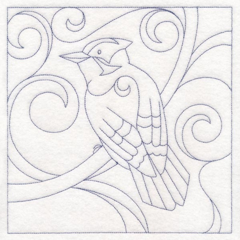 Winter Birds Quilting – Downy Woodpecker (Double Run)