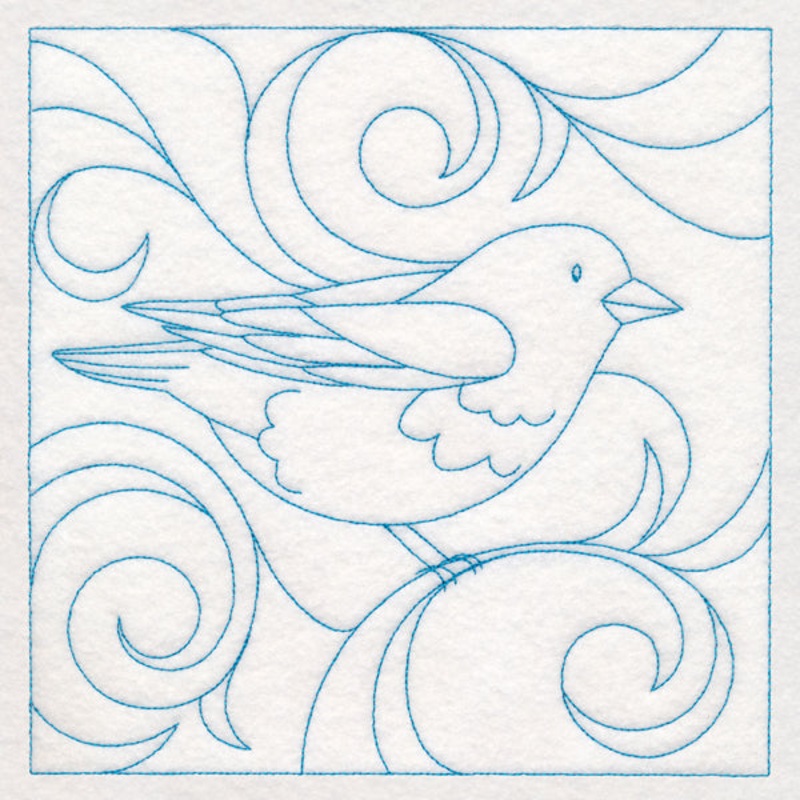 Winter Birds Quilting – Rosy Finch (Double Run)