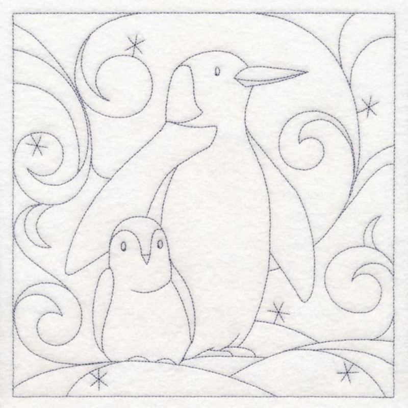 Winter Quilting – Penguin (Double Run)