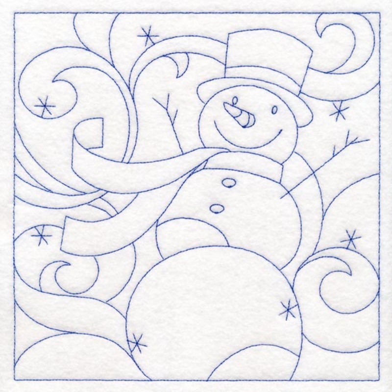 Winter Quilting – Snowman (Double Run)