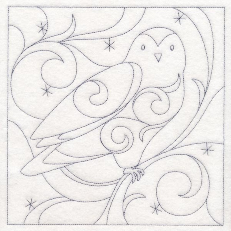 Winter Quilting – Snowy Owl (Double Run)
