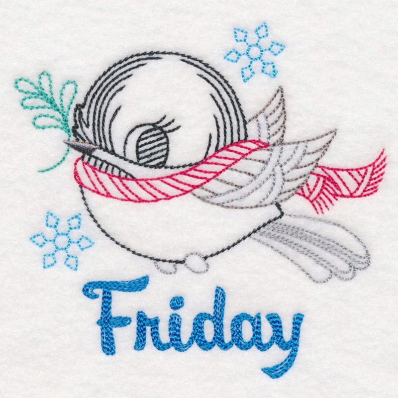 Winter Chickadee – Friday (Vintage)