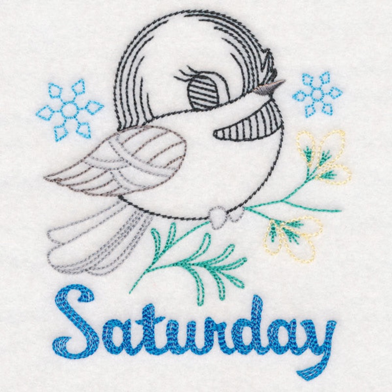 Winter Chickadee – Saturday (Vintage)
