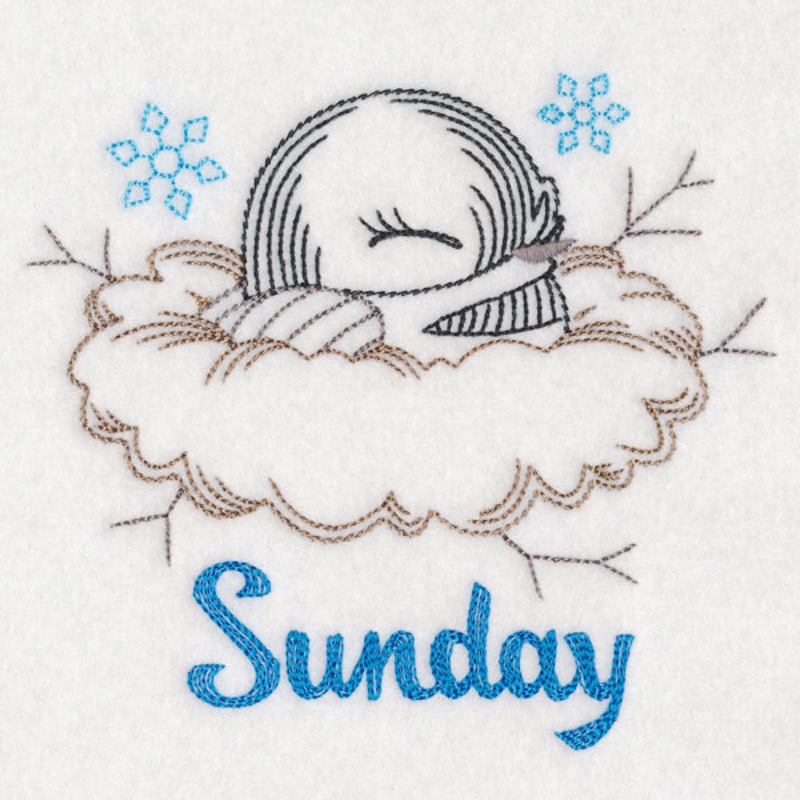 Winter Chickadee – Sunday (Vintage)