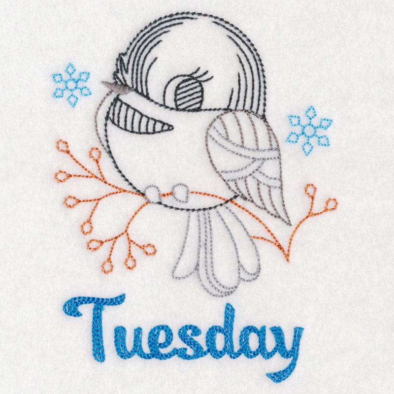 Winter Chickadee – Tuesday (Vintage)
