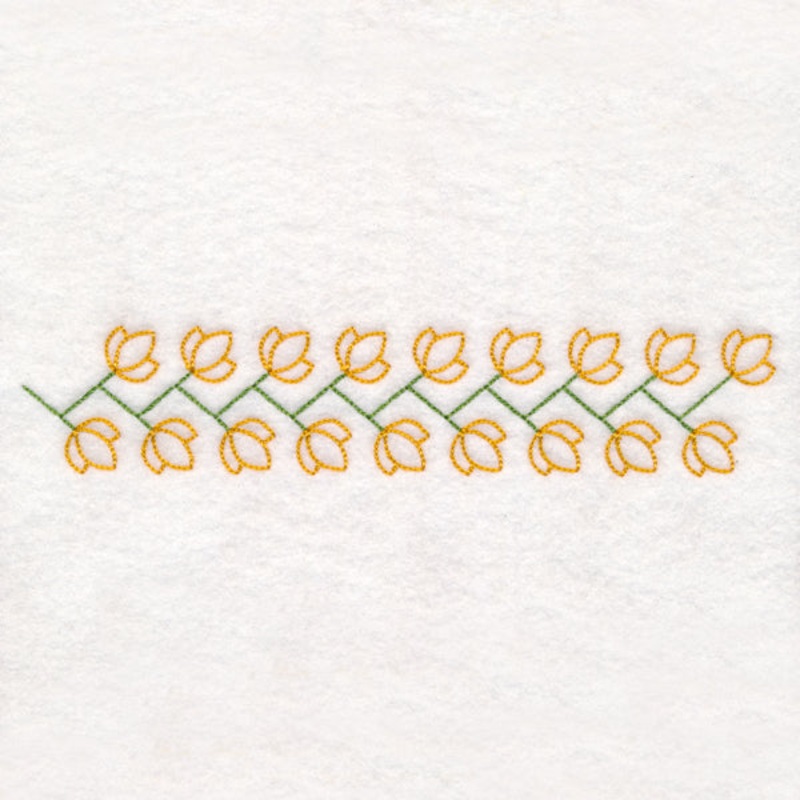 Zigzag Floral Border (Vintage)