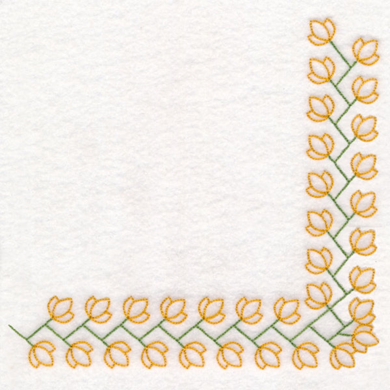 Zigzag Floral Corner (Vintage)