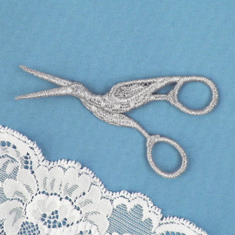 Winged Scissors (Lace)|0.91″ x 3.86″ / 23.11mm x 98.04mm