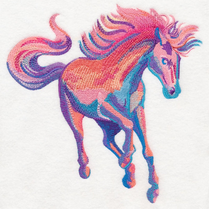 Wild Stallion in Watercolor|7.79″ x 7.78″ / 197.93mm x 197.73mm|6.85″ x 6.85″ / 174.03mm x 174.06mm|5.86″ x 5.85″ / 148.87mm x 148.64mm|4.84″ x 4.84″ / 122.85mm x 122.91mm|All Sizes