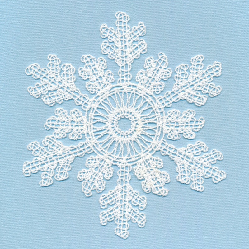 Winter’s Night Snowflake (Battenburg Lace)