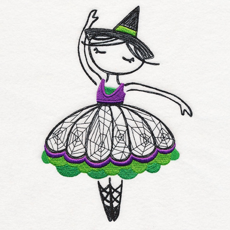 Witch Ballerina|7.8″ x 5.49″ / 198.12mm x 139.45mm|6.85″ x 4.82″ / 173.99mm x 122.43mm|3.85″ x 2.71″ / 97.79mm x 68.83mm|All Sizes