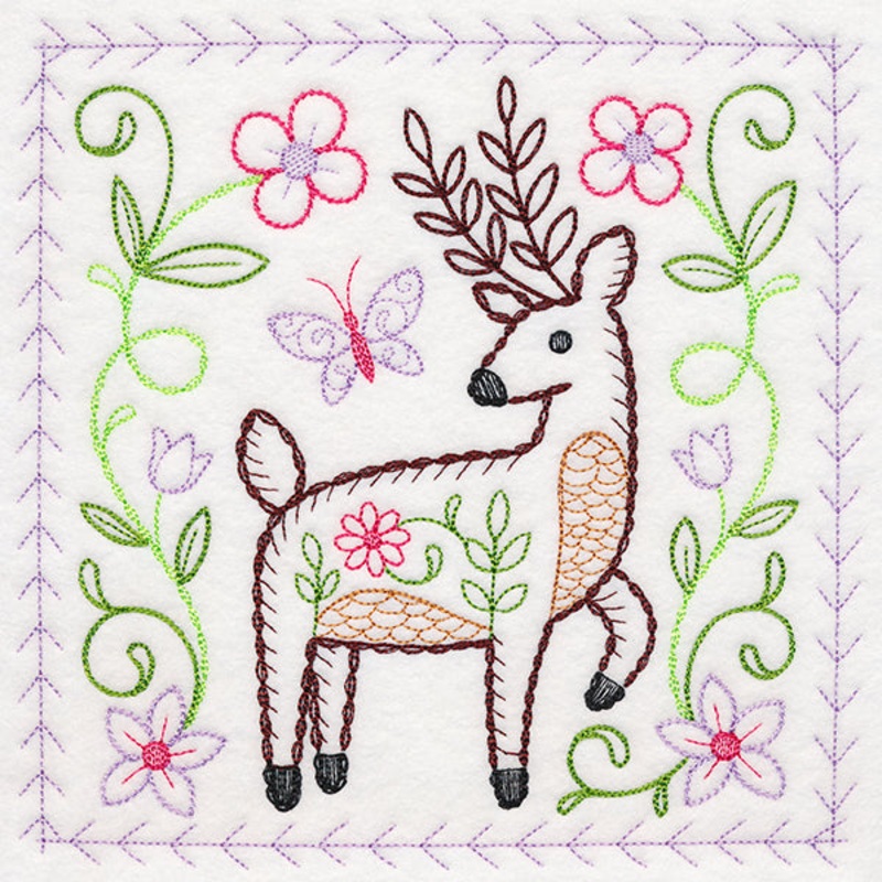Woodland Charm – Deer (Vintage)