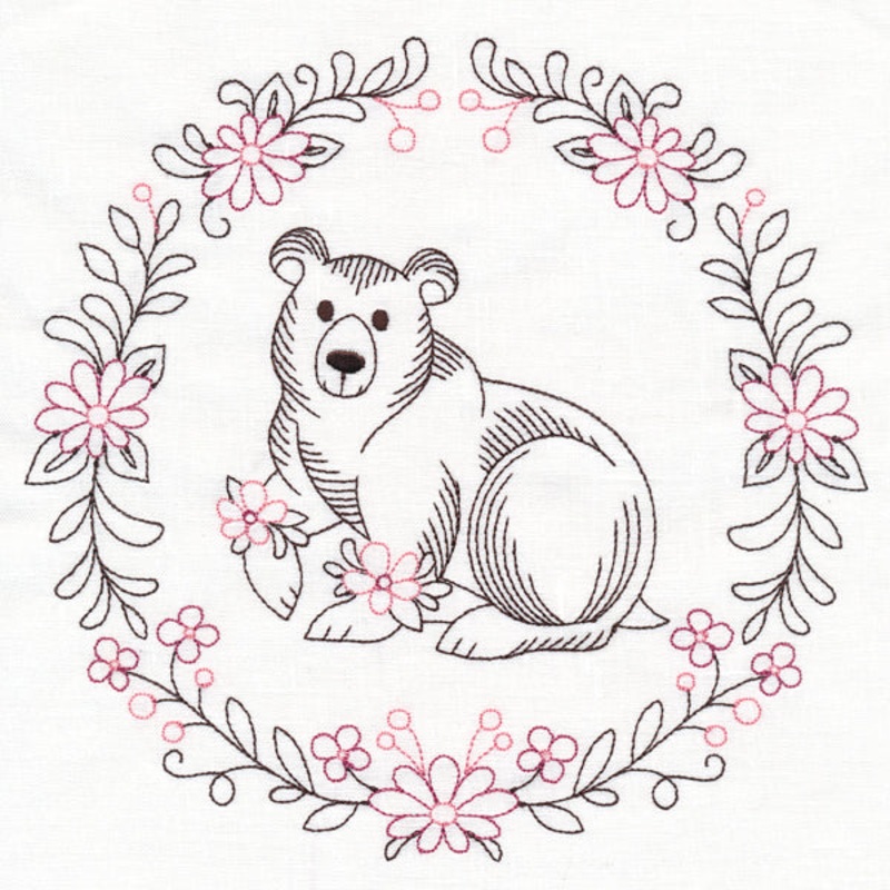 Woodland Flower Friends – Bear