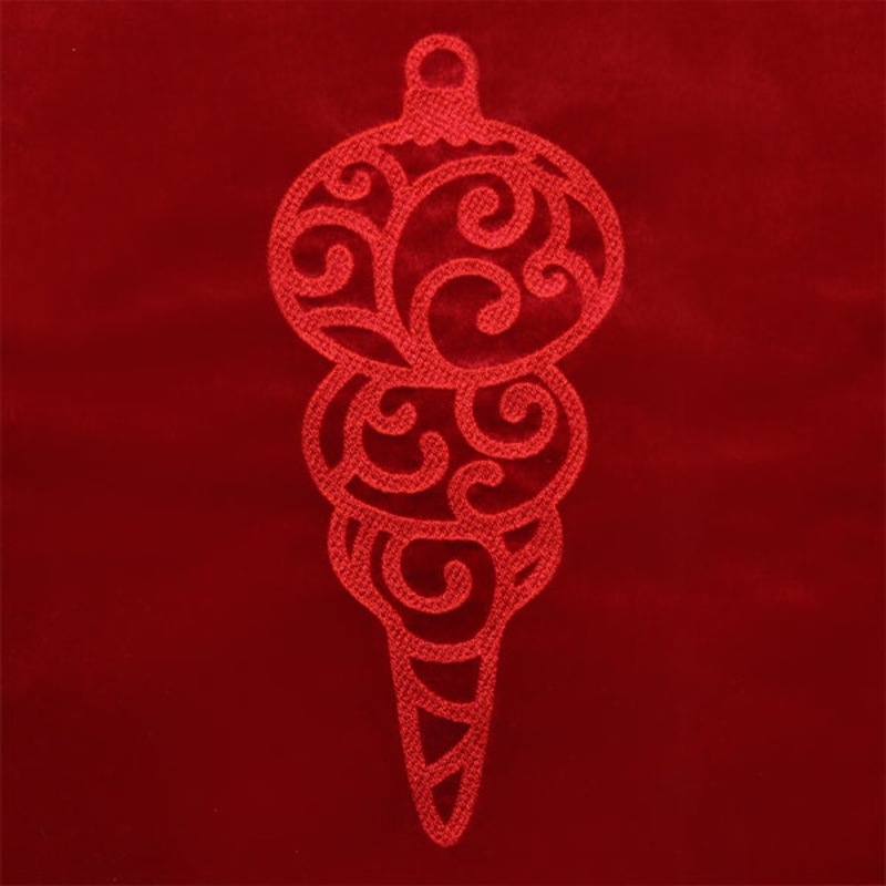 Wintertide Christmas Ornament (Embossed)