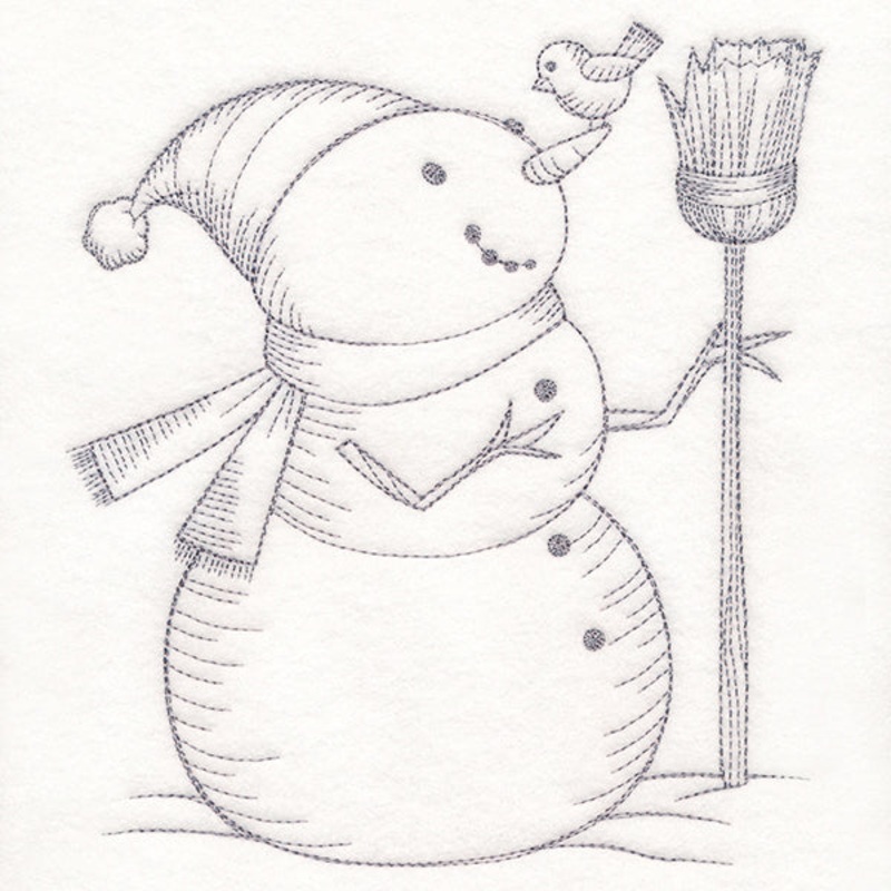 Wintertide Snowy Friends Etching