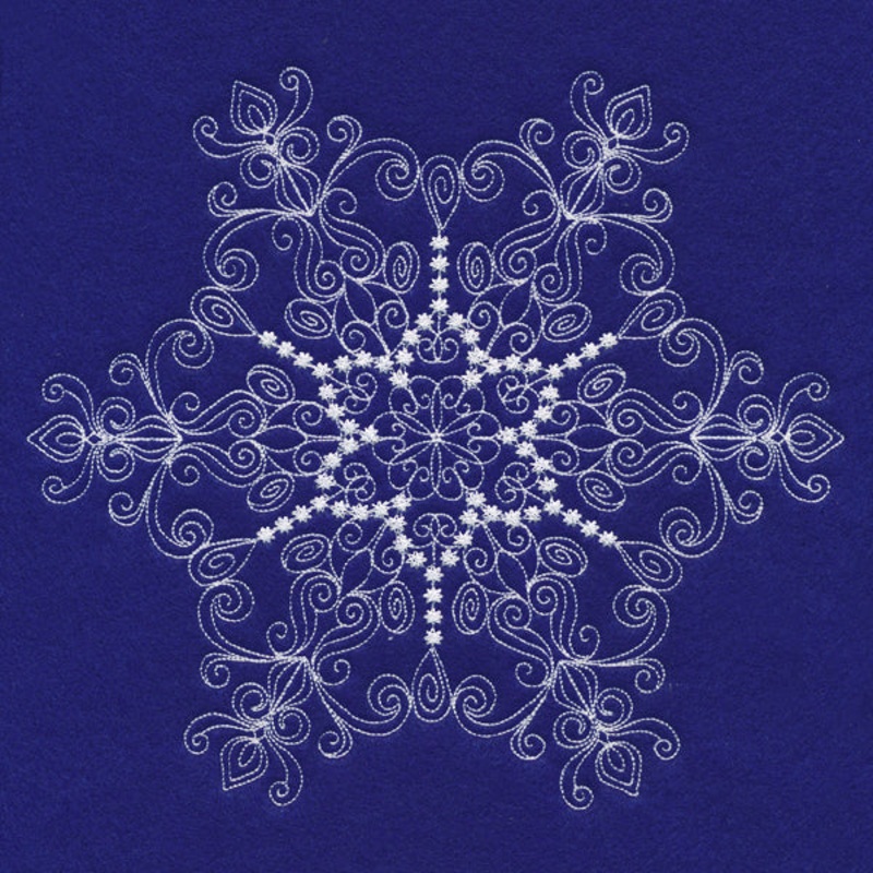 Yuletide Melody Snowflake|6.9″ x 7.7″ / 175.24mm x 195.67mm|6.14″ x 6.85″ / 155.83mm x 173.99mm|5.24″ x 5.85″ / 133.05mm x 148.59mm|4.34″ x 4.85″ / 110.27mm x 123.17mm|3.45″ x 3.85″ / 87.51mm x 97.79mm|All Sizes