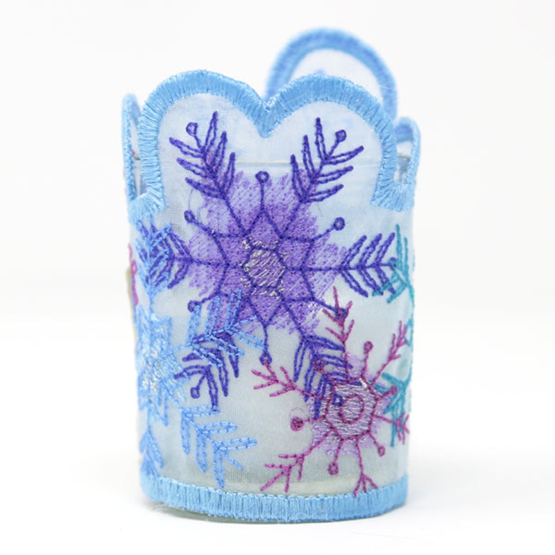 Winter’s Gems Votive Wrap (Organza)