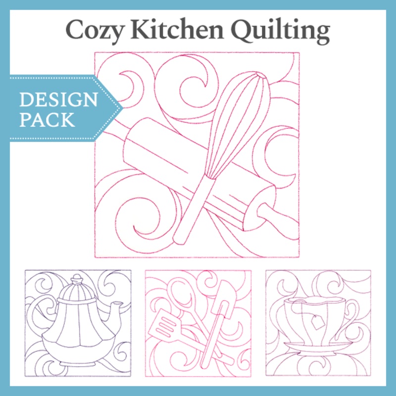 A Cozy Kitchen Quilting Design Pack