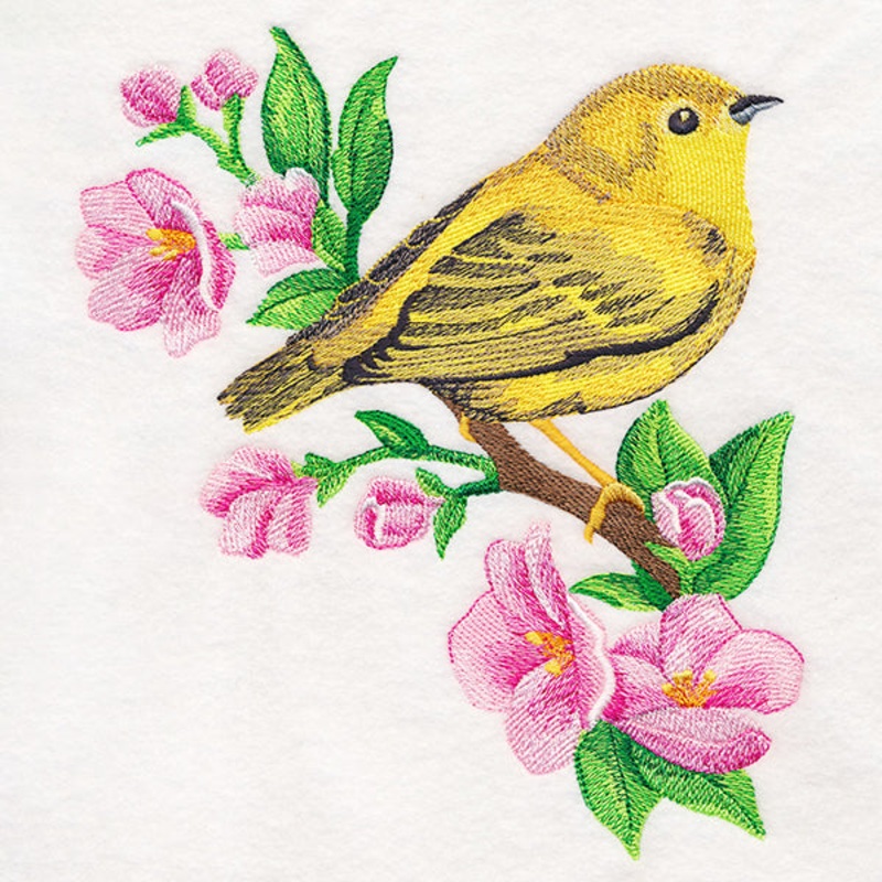 Yellow Warbler in Watercolor|7.55″ x 6.9″ / 191.77mm x 175.26mm|6.42″ x 5.86″ / 163.04mm x 148.81mm|5.32″ x 4.86″ / 135.09mm x 123.41mm|All Sizes
