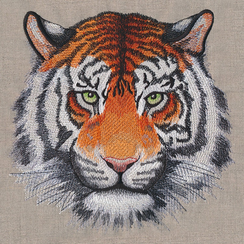 Wild Beauty Tiger|7.8″ x 7.7″ / 198.12mm x 195.58mm|6.96″ x 6.9″ / 176.77mm x 175.28mm|5.96″ x 5.85″ / 151.3mm x 148.7mm|4.92″ x 4.83″ / 125.03mm x 122.74mm|All Sizes