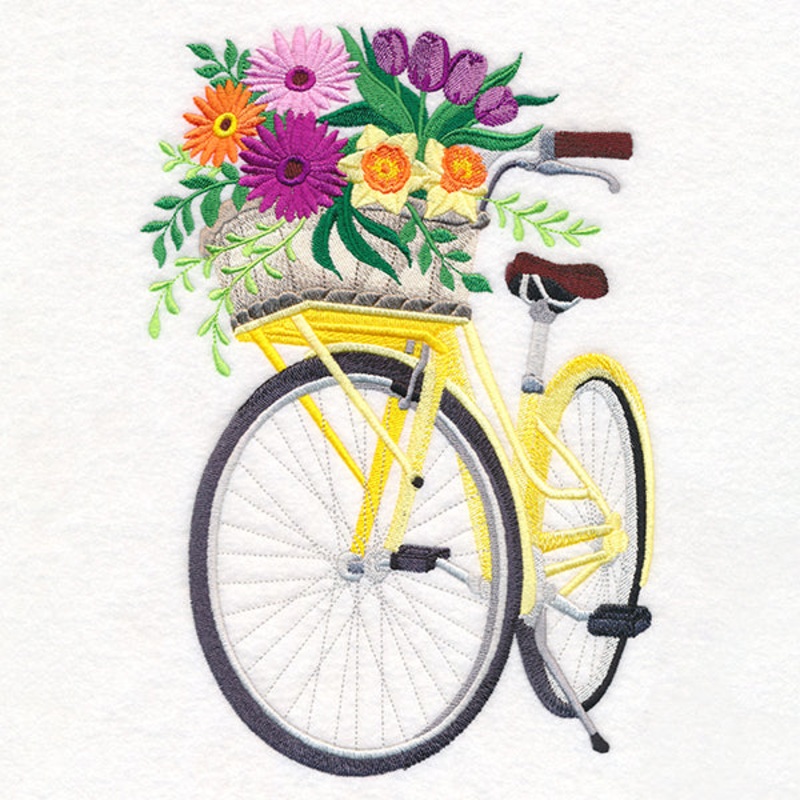 Woodland Bouquet Bicycle|9.75″ x 6.86″ / 247.73mm x 174.2mm|7.81″ x 5.49″ / 198.42mm x 139.55mm|6.88″ x 4.84″ / 174.67mm x 122.84mm|All Sizes