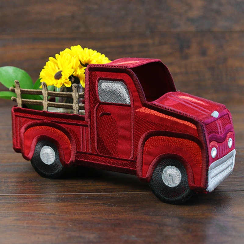 3D Classic Retro Truck (In-the-Hoop)