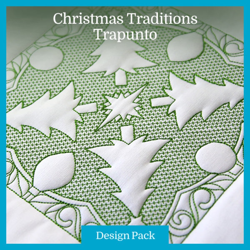 A Christmas Traditions (Trapunto) Design Pack