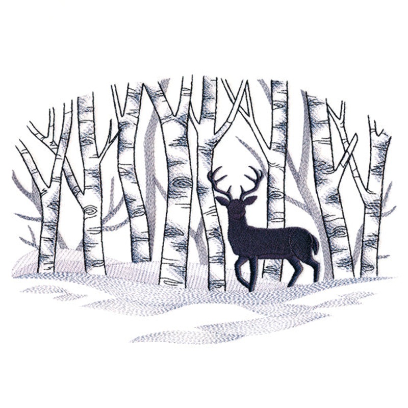 Wintry Birch Deer Scene|6.85″ x 9.78″ / 173.95mm x 248.38mm|5.8″ x 8.29″ / 147.44mm x 210.53mm|5.28″ x 7.54″ / 134.03mm x 191.39mm|4.8″ x 6.85″ / 121.82mm x 174.01mm|All Sizes