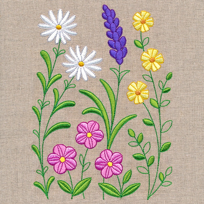 Wild Blooms Border – Tall|8.1″ x 5.86″ / 205.74mm x 148.84mm|6.69″ x 4.84″ / 169.83mm x 122.95mm|3.89″ x 2.82″ / 98.76mm x 71.62mm|All Sizes