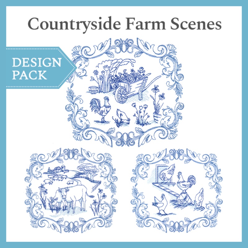 A Countryside Farm Scenes Design Pack