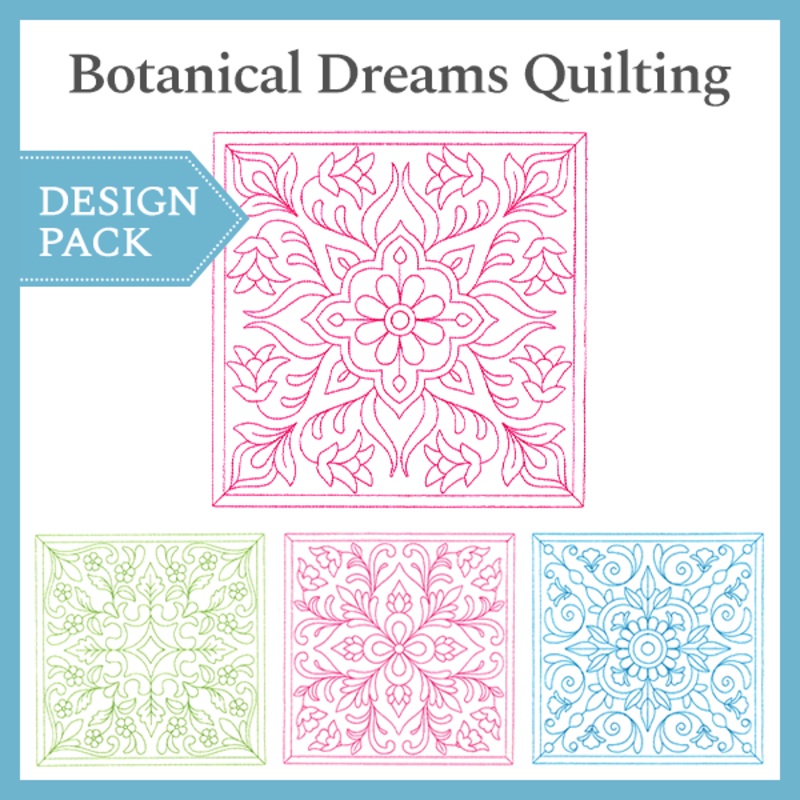 A Botanical Dreams Quilting Design Pack