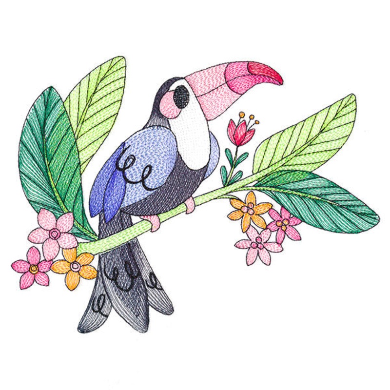 Wild Oasis Toucan|6.88″ x 9.07″ / 174.75mm x 230.38mm|5.85″ x 7.71″ / 148.55mm x 195.96mm|4.84″ x 6.38″ / 122.94mm x 162.16mm|2.92″ x 3.85″ / 74.06mm x 97.73mm|All Sizes