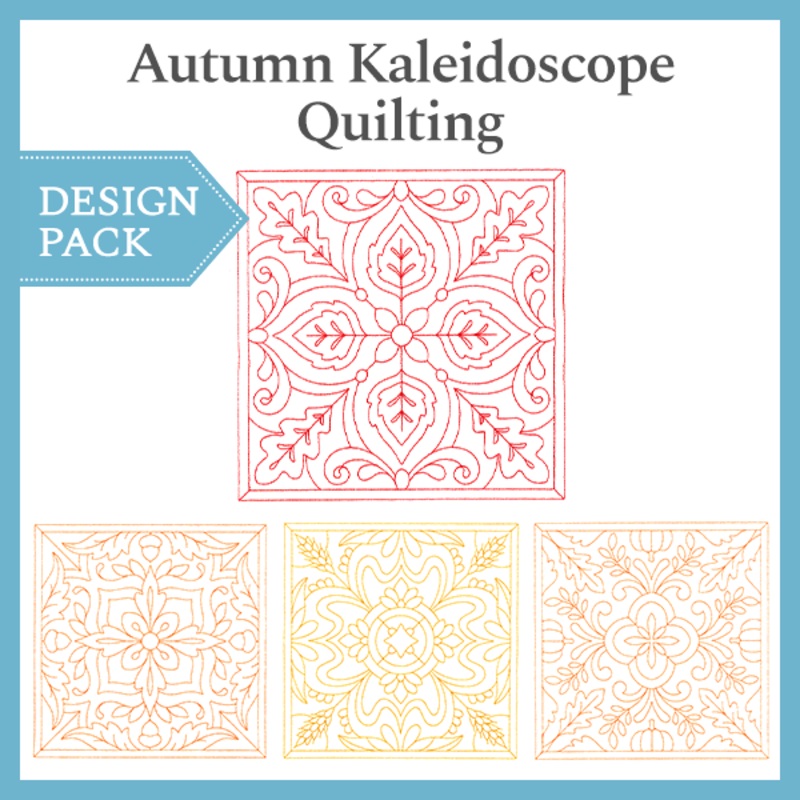 A Autumn Kaleidoscope Quilting Design Pack