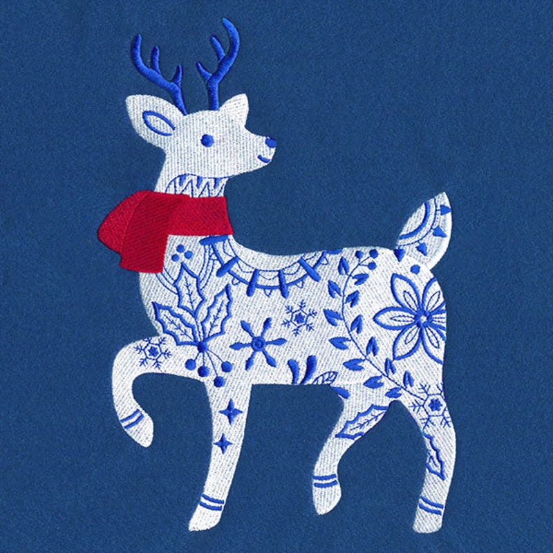 Wintertide Deer|9.75″ x 6.85″ / 247.65mm x 173.99mm|7.8″ x 5.48″ / 198.11mm x 139.19mm|6.85″ x 4.81″ / 173.97mm x 122.23mm|3.89″ x 2.74″ / 98.69mm x 69.51mm|All Sizes