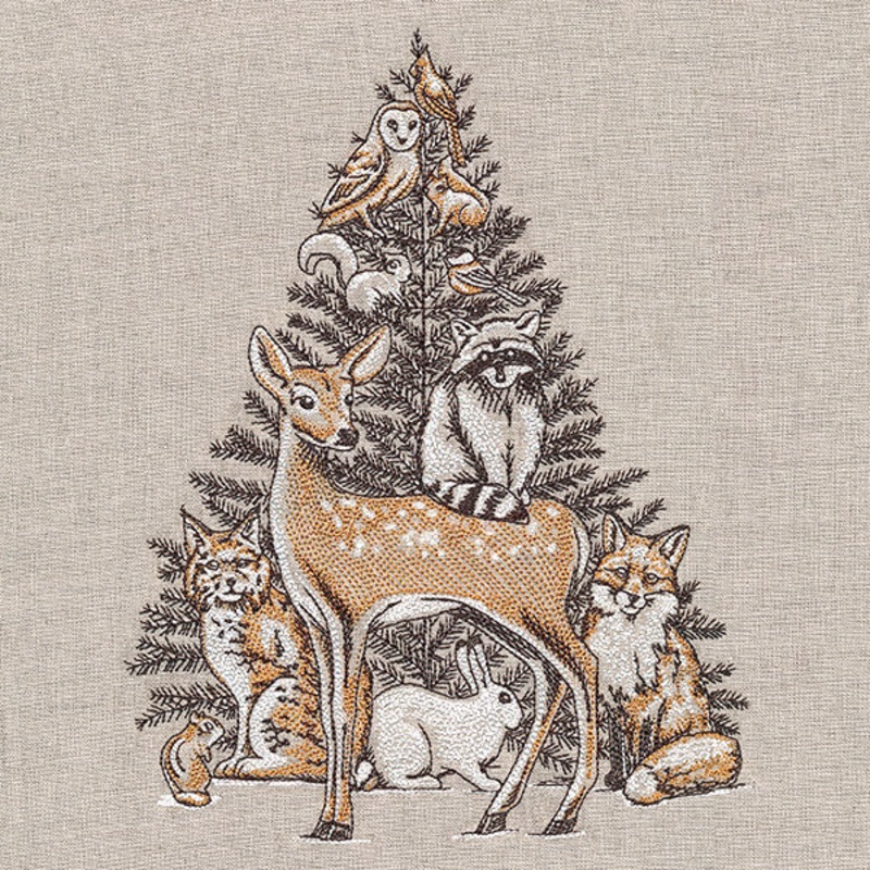 Woodland Christmas Animal Stack
