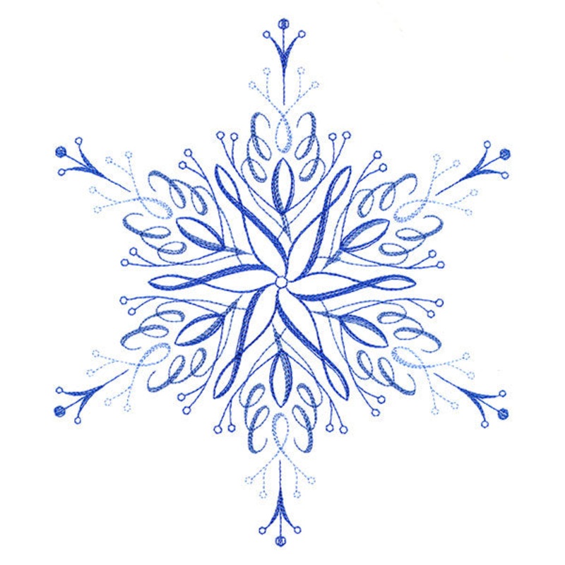 Winter Snowflake Calligraphy 1