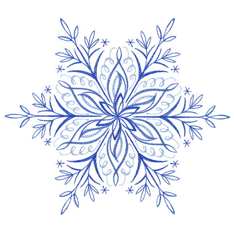Winter Snowflake Calligraphy 2