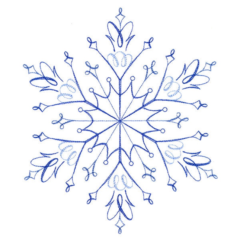 Winter Snowflake Calligraphy 5