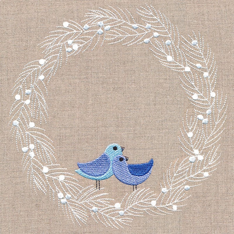 Wintry Bird Wreath|7.8″ x 7.62″ / 198.12mm x 193.55mm|7.01″ x 6.85″ / 177.98mm x 173.98mm|5.98″ x 5.85″ / 152mm x 148.58mm|4.98″ x 4.87″ / 126.42mm x 123.58mm|3.85″ x 3.76″ / 97.79mm x 95.6mm|All Sizes
