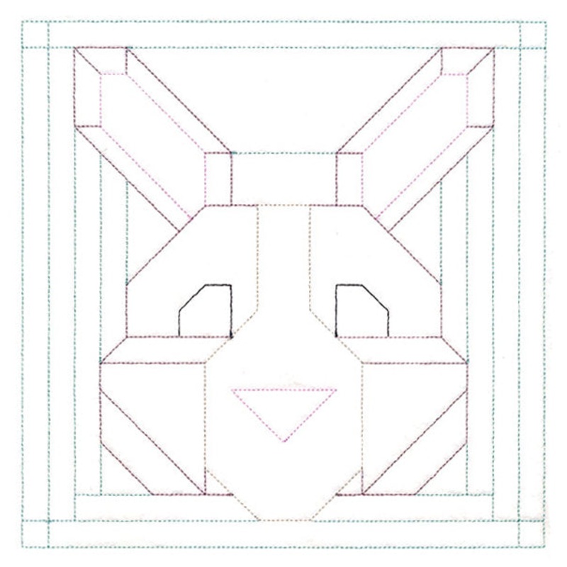 Woodland Animals Quilting – Bunny (Double Run)