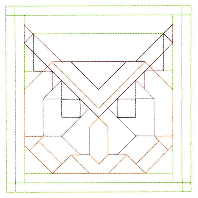 Woodland Animals Quilting – Owl (Double Run)