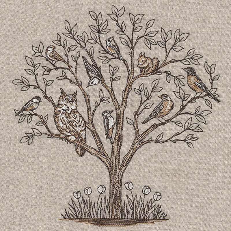 Woodland Spring Tree|7.8″ x 7.36″ / 198.12mm x 186.94mm|7″ x 6.6″ / 177.8mm x 167.71mm|6.2″ x 5.85″ / 157.53mm x 148.59mm|5.14″ x 4.85″ / 130.6mm x 123.19mm|All Sizes